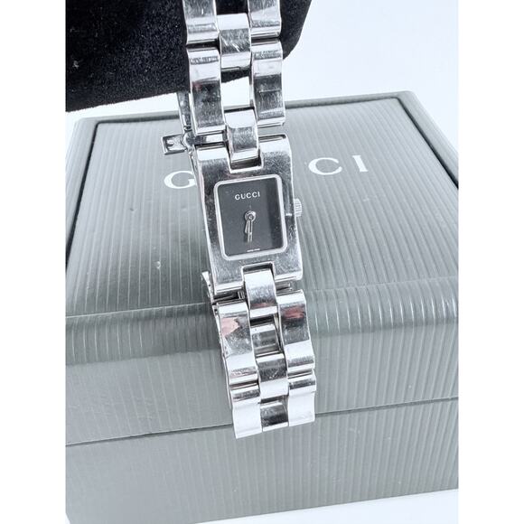 Gucci 2305L Women’s Stainless Steel Watch w/ Box & Papers Extra Links Swiss - Picture 7 of 9